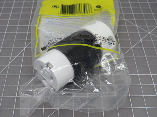 Lot of 3 Woodhead 1301440044 5269 Connector - Safeway Nema 5-15R 15A 125V Black Nylon For Sale