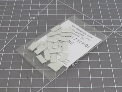 Lot of 800 Commscope 6631 2 114-03  Identification Tabs Icons #4 Grey For Sale