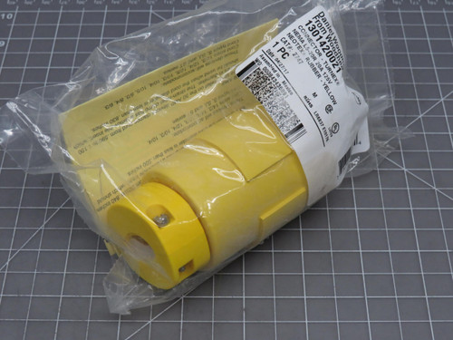 Woodhead 1301420021 2747 Connector - Turnex Nema L5-20R 20A 125V Neotex Rubber - Yellow For Sale