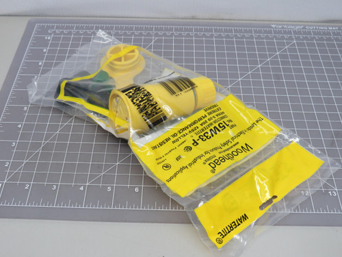 Lot of 8 Woodhead 13011460196 15W34-P Watertite Nema 7-15 15A 277V Black Exteme Performance Oil Ressitant For Sale