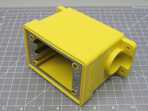 Woodhead 1301280150 455-FD1 Yellow FD Outlet Box 2 Conduit For Sale