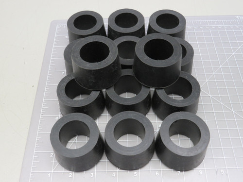 Lot of 14 Woodhead   Cable Strain Relief Grip Grommet 1 1/4 In  Black For Sale