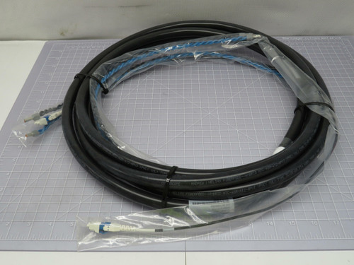 Lot of 5 Commscope HFT412-2S27-15  Heliax Fiberfeed Assy 4 X 12 Awg  2 SM DLC 15 FT US101020/15FT/C  For Sale