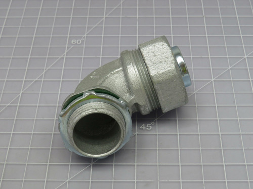 LOT OF 5 BRIDGEPORT 472-SLT 90 DEG LIQUID-TIGHT CONNECTOR T188152