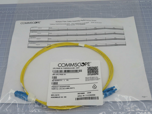 Commscope FISERVGLULU62-007F  FISERV ULL LU/LU A2.2.0MM OFNP YL  For Sale
