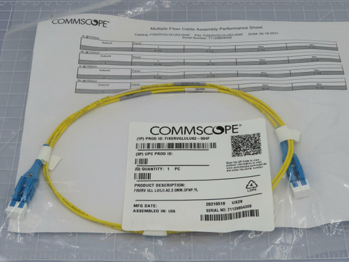 Commscope FISERVGLULU62-004F  FISERV ULL LU/LU A2 2.0MM OFNP YL  For Sale Commscope FISERVGLULU62-004F  FISERV ULL LU/LU A2 2.0MM OFNP YL  For Sale