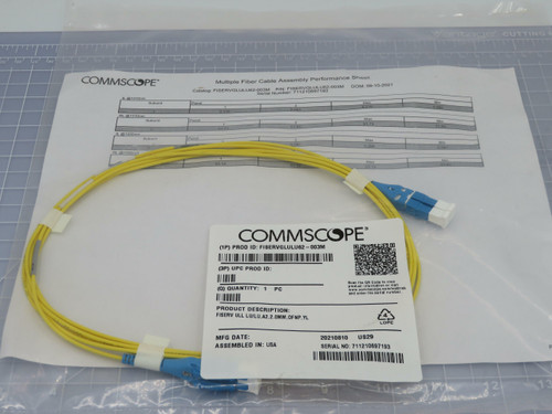 Commscope FISERVGLULU62-003M  FISERV ULL LU/LU A1 2.0MM OFNP YL  For Sale