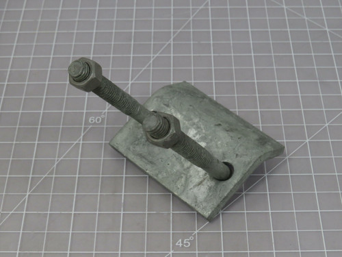 LOT OF 24 3 INCH GALVANIZED CLAMP FOR SOLAR INSTALL T192064