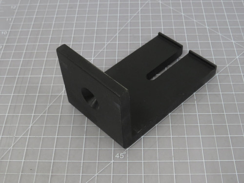LOT OF 25 MH-001200-801 35658-3 5 IN TALL BRACKET WITH 1 CS FASTENER HOLE T192140