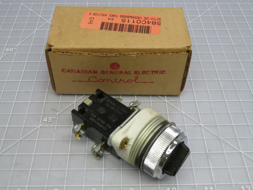 Canadian General Electric 684C0115 CR2940WB202B Selector Switch For Sale