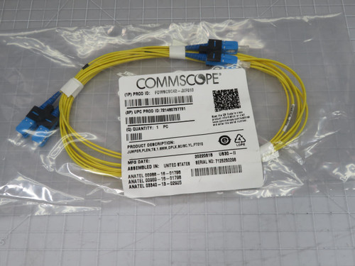 Commscope FDWSC42-JXF010  JUMPER PLEN TS 1.6MM DPLX SC/SC YL FT010  For Sale
