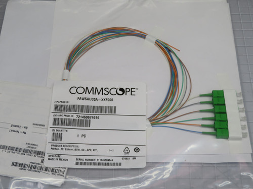 Commscope FAWSAUCOA-XXF005  PIGTAIL TS 0.9mm BTW SC-APC Kit  For Sale