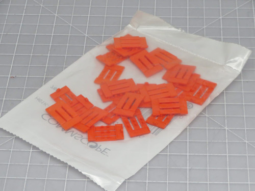 Lot of 19 Commscope  760164392  Label Maker Labels, ICON STRIP FOR HFTP, OUTLET, ORANGE, PK/25  For Sale