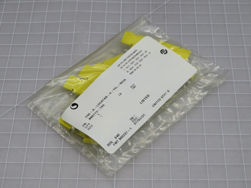 Lot of 5 Commscope  C5C-A-LOCKTAB-4-YEL-REVA  FIber Optic Accessories  For Sale