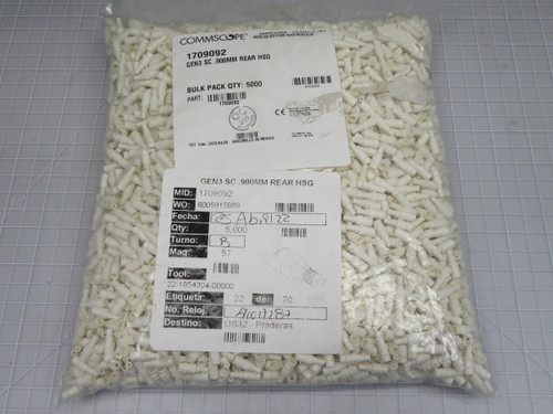 Lot of 5000 Commscope 1709092  GEN3 SC .900mm Rear HSG  For Sale