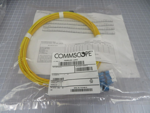 COMMSCOPE FQWMXLCGD-JLF012 SINGLEMODE FIBER ARRAY CABLE ASSEMBLY 12-FIBER T199446
