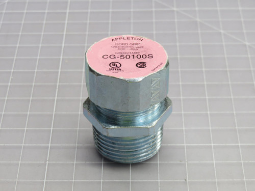 Lot of 3 APPLETON  CG50100S  CORD & CABLE GRIP CONNECTOR  For Sale