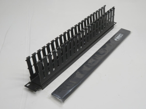 COMMSCOPE 1375162-1 CABLE MANAGEMENT PANEL, HORIZONTAL, 1U, BLACK T210598