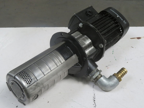 USED GRUNDFOS MTR8-2/2-1 A-WB-A-HUUV A98825966P116380001 VERTICAL MULTISTAGE CENTRIFUGAL PUMP T265226 For Sale