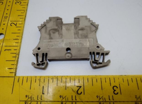 WELDMULLER WDU 2.5  TERMINAL BLOCK FEED THRU 2.5MM 800V 24AMP T16286