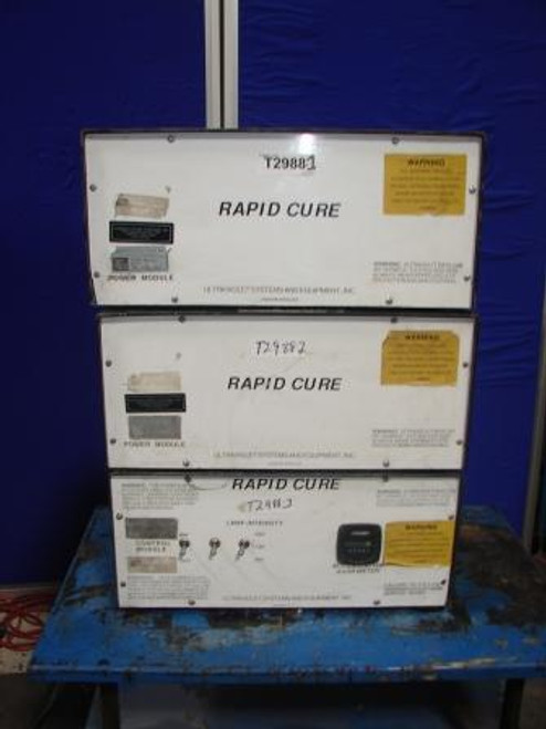ULTRAVIOLET RC18 RAPID CURE SYSTEM W/ POWER MODULES T2988