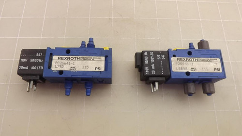 LOT OF 2 REXROTH PC26641-1 L792 VALVE T28360