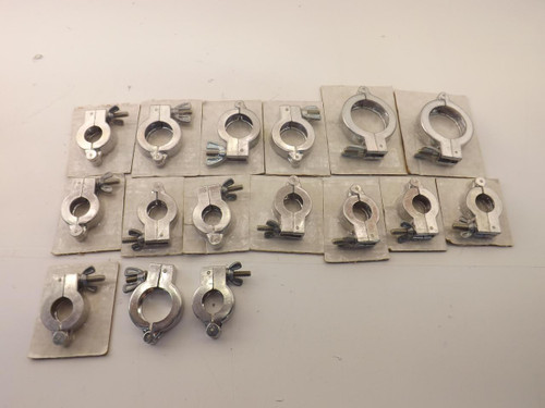 LOT OF 16 K075-C K100-C K150-C CLAMPS FLANGE T41119