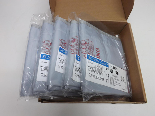 CASE OF 5 GE 2479 SENSA-CUF LARGE ADULT BLOOD PRESSURE CUFFS 31-40CM T42036