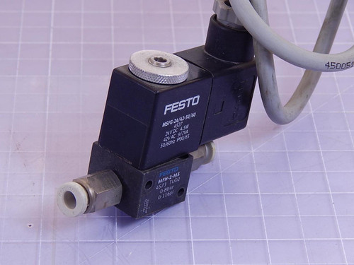 Festo MSFG-24/42-50/60 4527, MFH-2-M5 Solenoid Valve Assembly T95973 For Sale