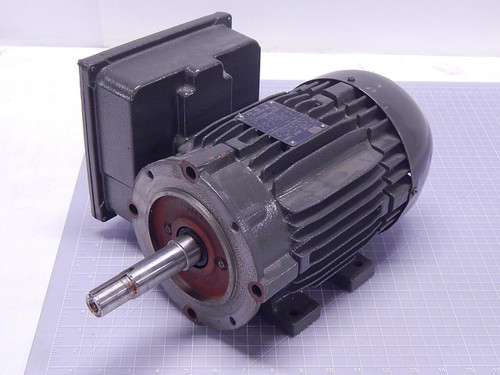 Weg 00118ES1E143JM Motor 1.0 HP 208-230/460 V 1760 RPM 1 PH 5.25-5.30/2.65 A 143JM FR T108843 For Sale