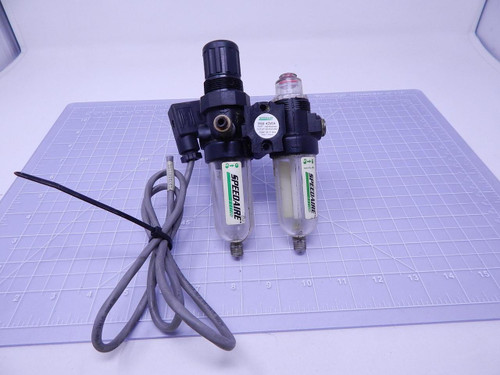 Speedaire 4ZM04 Pneumatic Filter Regulator w/ Solenoid Valve T114218 For Sale