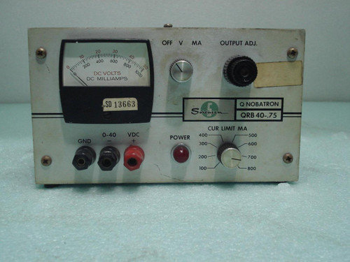SORENSEN QRB40-0.75 POWER SUPPLY Q NOBRATION T7661