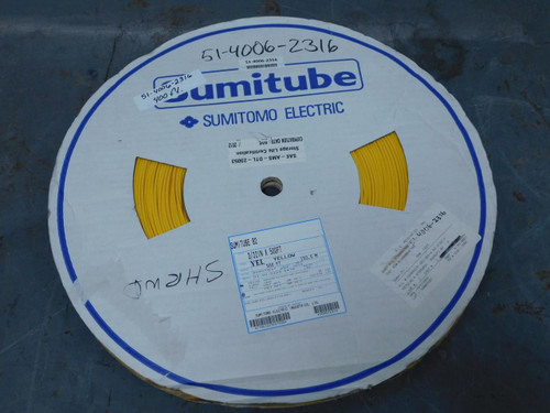 Lot of 400 Sumitomo SAE-AMS-DTL-23053/5 Heat-Shrink Tubing 500 FT. Yellow T119613 For Sale