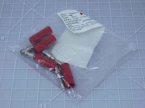 Lot of 4 Johnson 108-1722-103 Banana Plug Connector Standard Banana Plug T125332 For Sale