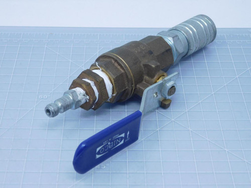 Nibco 150 SWP 3/4 Brass Ball Valve T129009 For Sale