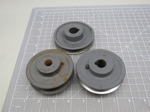 Lot of 3 Browning 1VL34-1/2 1VL34-5/8 Pulley Adjustable Pitch For Sale