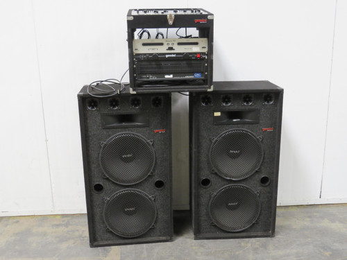 Gemini GSM-3034  DJ-System CD Amplifier Mixer 2 DUAL 15'' PA Speaker For Sale