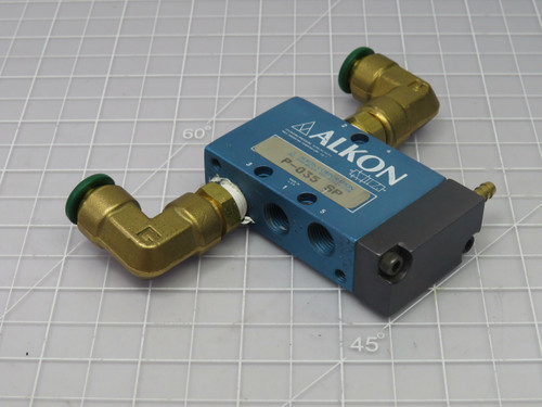 Alkon P-035 SP  DC:011899 Air Valve 4-Way 2-Pos 5-Port For Sale
