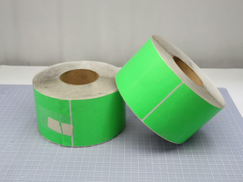 Lot of 2    Green Labels Size 4 in X 6.5 in  For Sale