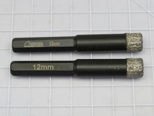 Lot of 2 Shdiatool   12 mm Diamond Drilling Core Bits for Granite Marble Concrete   For Sale Lot of 2 Shdiatool   12 mm Diamond Drilling Core Bits for Granite Marble Concrete   For Sale