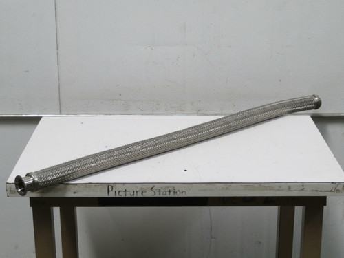 48 Inch x 2 Inch Stainless Steel Braided Hose  For Sale