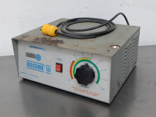 Bronwill Scientific  BiosoniK III  Ultrasonic Processor Sonicator  For Sale