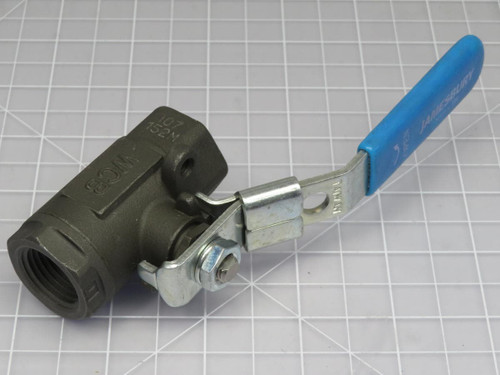 JAMESBURY SERIES 100 1/2" BALL VALVE 2000 WOG T192844