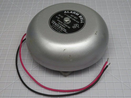 Edwards Signaling 4337-6C1  Alarm Bell 6 in Gong Size 6 VDC 0.5 Amp  For Sale