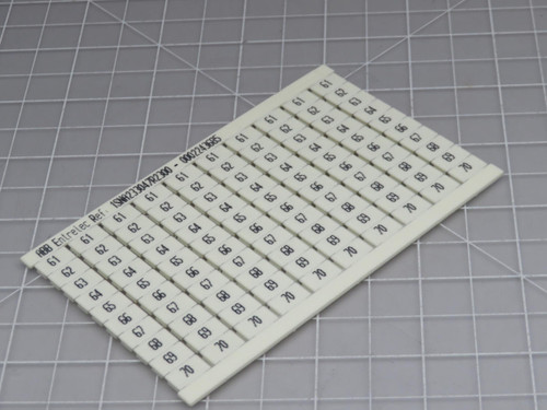 Lot of 130 ABB  1SNA233047R2300 0002243685 Marker Card Green 10X61-70  For Sale