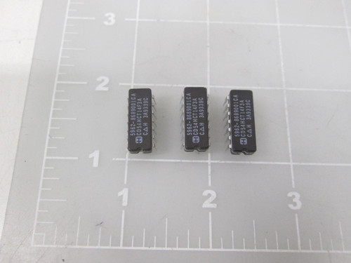 LOT OF 3 5962-8689001CA CD54HCT14F3A SEMICONDUCTOR T59331