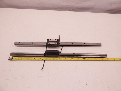 LOT OF 2 THK SR15 NOK 10 NOK 7 2 BEARINGS W/ 16'' RAILS T78998