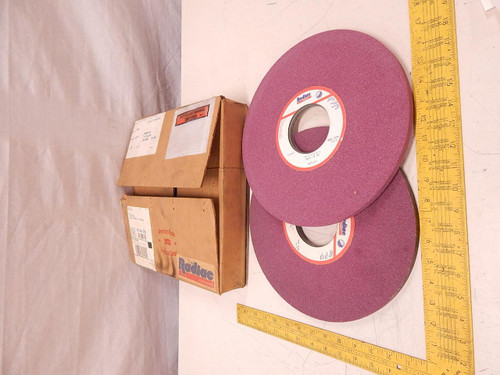 LOT OF 2 RADIAC A101109 RA60 J8 V8 RUBY SURFACE GRINDING WHEEL 12X1/2X3 T82534