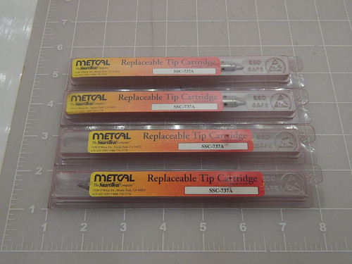 LOT OF 4 METCAL SSC-737A REPLACEABLE TIP CARTRIDGE T86970
