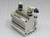 SMC CDQ2AJ2-20DC COMPACT CYLINDER DOUBLE ACTING DOUBLE ROD SUITABLE FOR LOW PRESSURE HYDRAULICS T200507